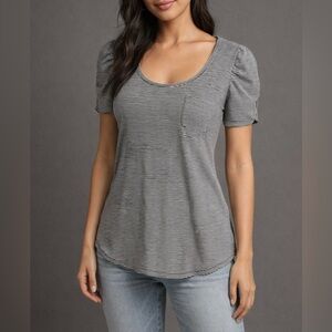 Belle Sleeve Vintage Y2K Striped Shirt Women’s Top Dressy Casual Size XL EUC